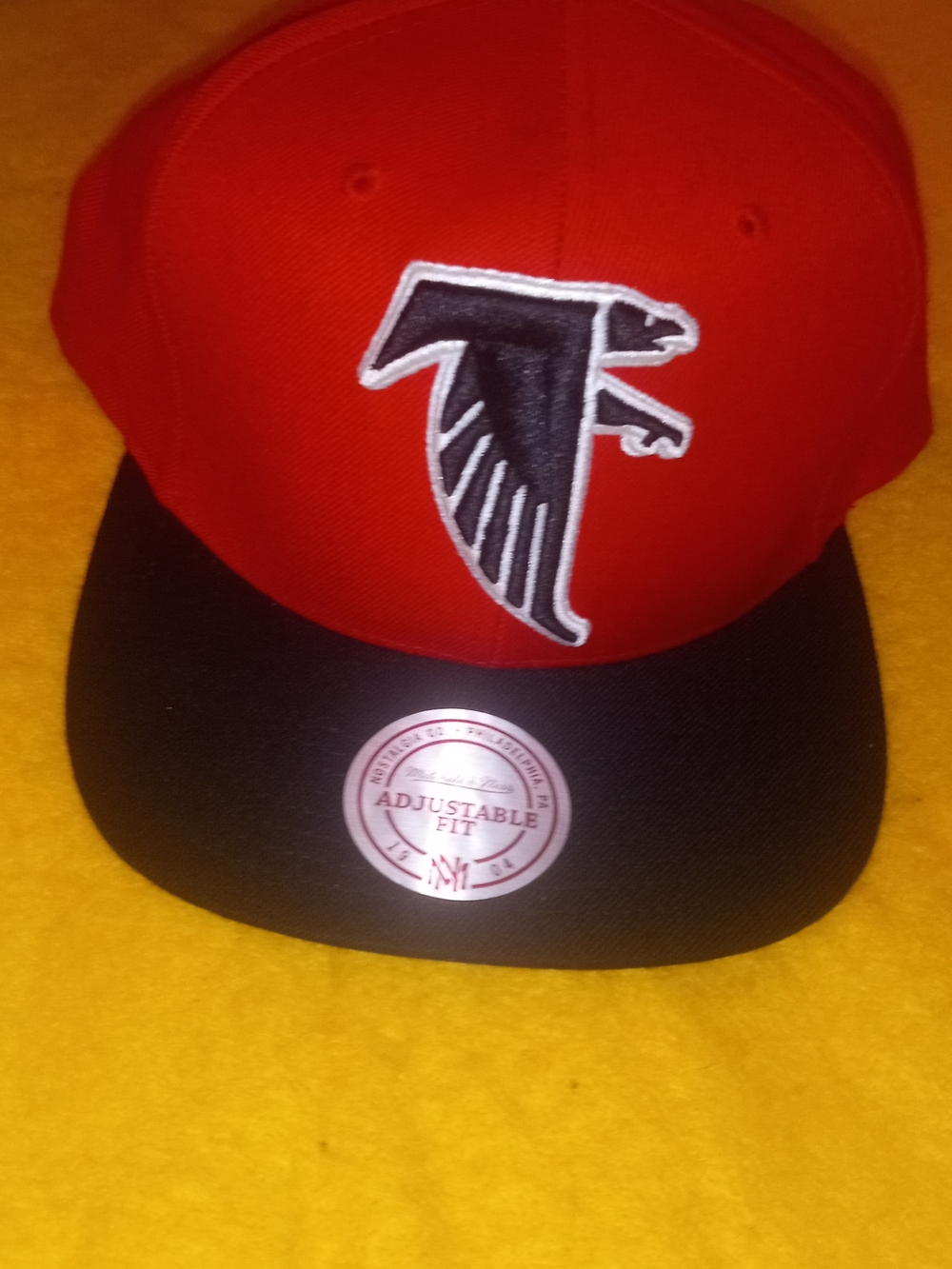Mitchell & Ness Atlanta Falcons Red and Black Snapback Hat